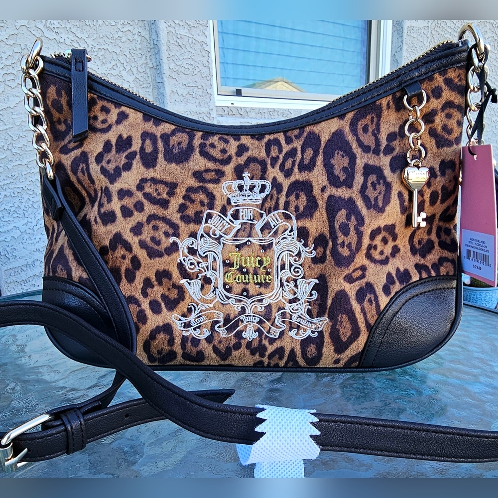 Juicy Couture Leopard Print Shoulder Bag